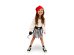Pirate costume with hook, for a girl