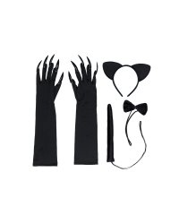 Cat Costume, black, one size for adults