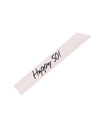 Happy 50 Sash, cream, 76 cm