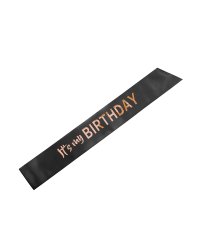 Sash It's my birthday, 79x9.4, black