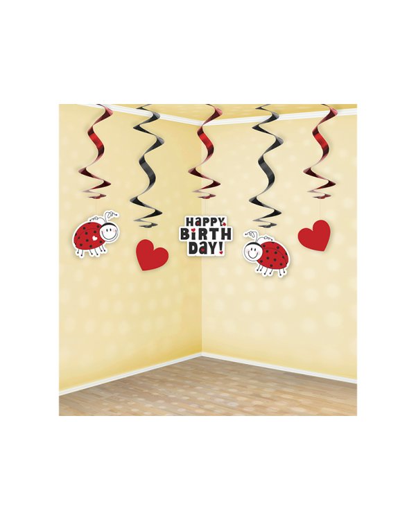Swirls Ladybug, 60cm (1 pkt / 5 pc.)