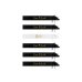 Bride to be and Bride sashes, black and white (1 pkt / 6 pc.)