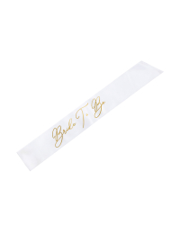 Sash Bride to be, white, 75cm