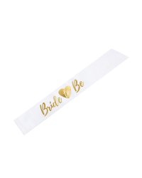Sash Bride to be, white, 75cm