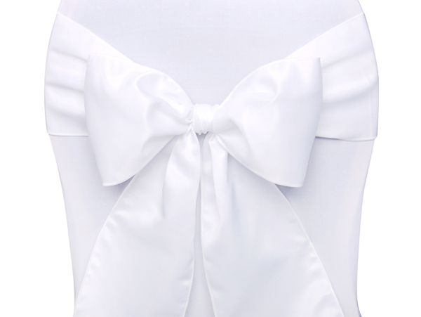 Chair sashes, white, 0.15 x 2.75 (1 pkt / 10 pc.)