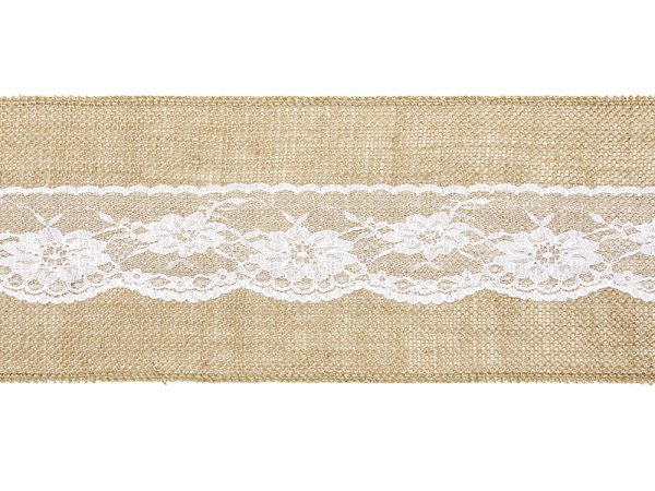 Burlap chair sash, 15x275cm