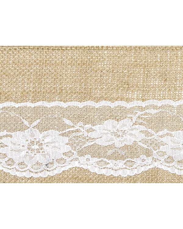 Burlap chair sash, 15x275cm