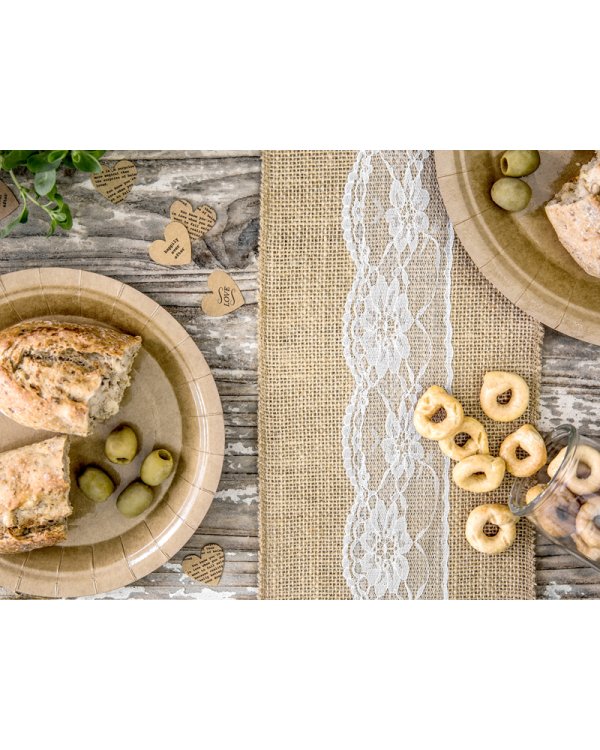 Burlap chair sash, 15x275cm