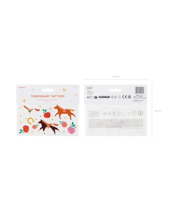 Horse Tattoos, mix (1 pkt / 16 pc.)