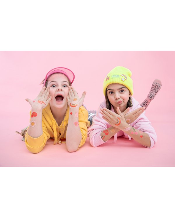 Temporary tattoos Daisy, mix (1 pkt / 14 pc.)