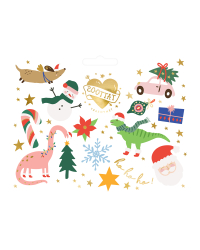 Temporary tattoos Ho ho ho!, mix (1 pkt / 13 pc.)