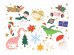 Temporary tattoos Ho ho ho!, mix (1 pkt / 13 pc.)