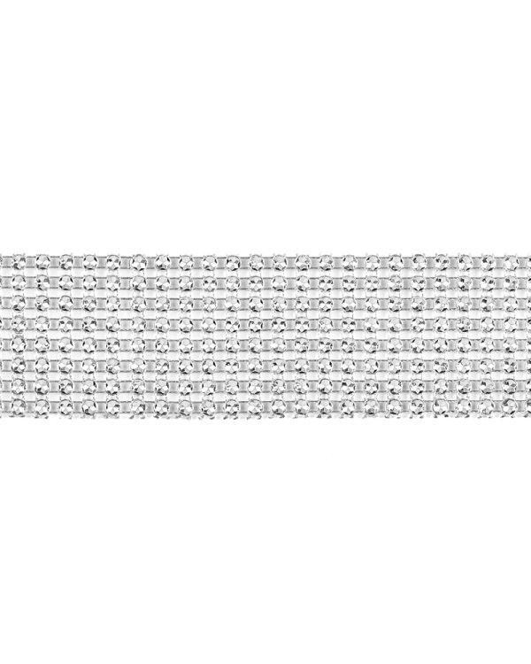 Strass tape, silver, 4x900cm