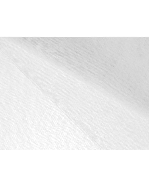 Fine Tulle, netting, white, 1.5 x 50m
