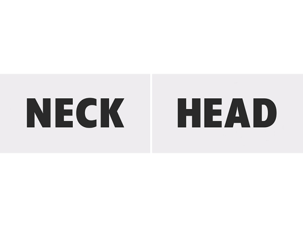 Funny boards Head & Neck (1 pkt / 2 pc.)