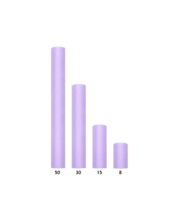 Tulle Plain, lilac, 0.15 x 9m (1 pc. / 9 lm)