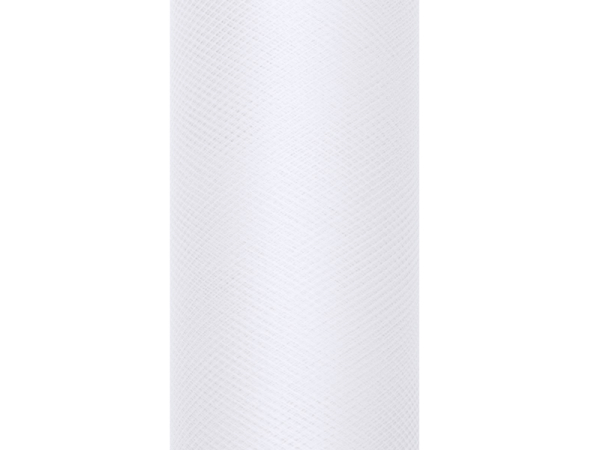 Tulle Plain, white, 0.15 x 9m