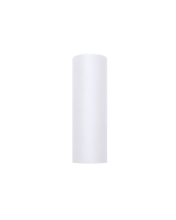 Tulle Plain, white, 0.15 x 9m
