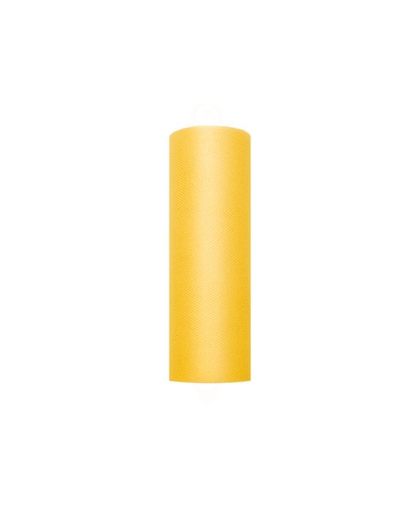 Tulle Plain, yellow, 0.15 x 9m (1 pc. / 9 lm)