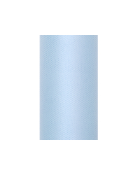 Tulle Plain, sky-blue, 0.15 x 9m (1 pc. / 9 lm)