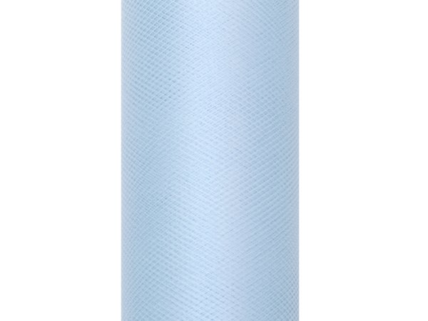 Tulle Plain, sky-blue, 0.15 x 9m (1 pc. / 9 lm)