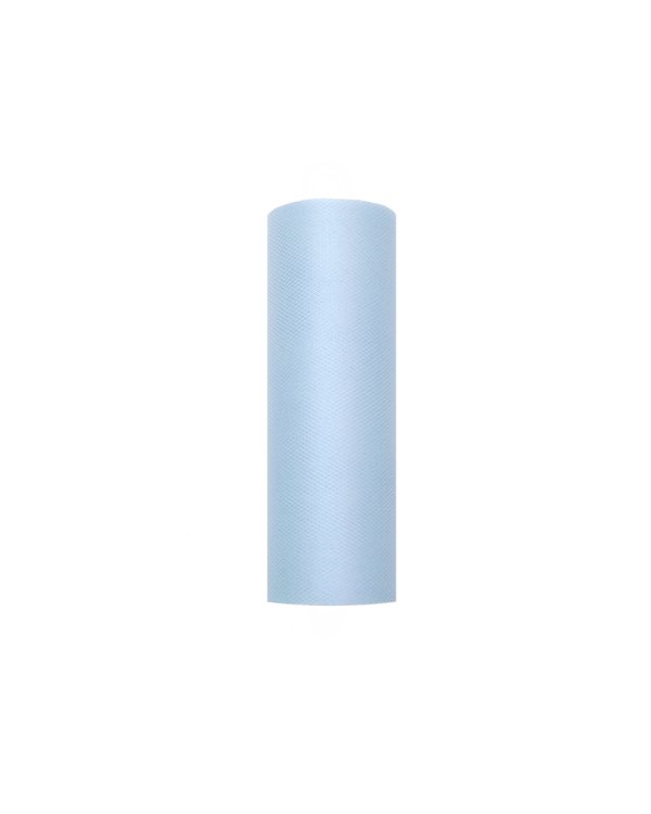 Tulle Plain, sky-blue, 0.15 x 9m (1 pc. / 9 lm)