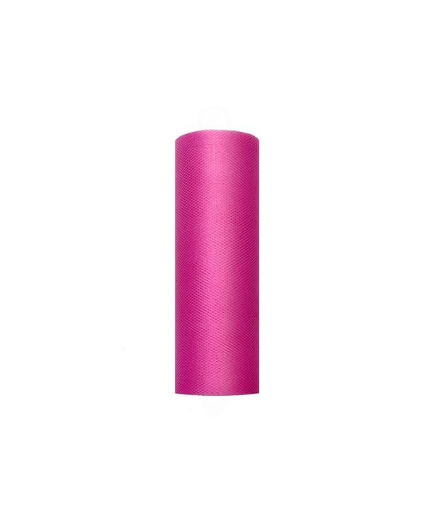 Tulle Plain, fuchsia, 0.15 x 9m (1 pc. / 9 lm)