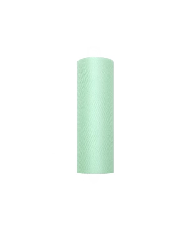 Tulle Plain, mint, 0.15 x 9m (1 pc. / 9 lm)
