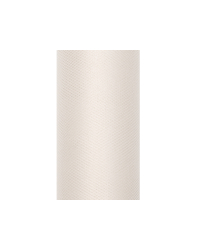 Tulle Plain, cream, 0.3 x 9m (1 pc. / 9 lm)