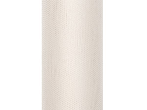 Tulle Plain, cream, 0.3 x 9m (1 pc. / 9 lm)