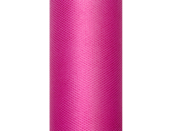 Tulle Plain, fuchsia, 0.3 x 9m