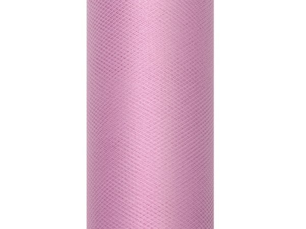Tulle Plain, powder pink, 0.3 x 9m