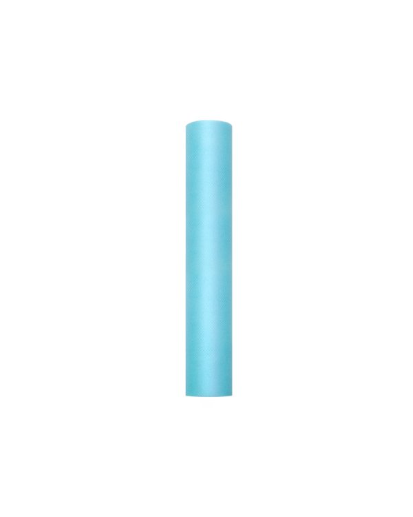 Tulle Plain, turquoise, 0.3 x 9m
