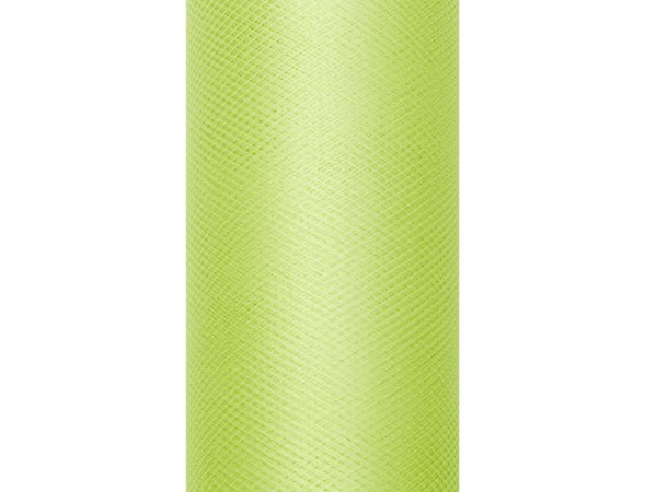 Tulle Plain, light green, 0.3 x 9m