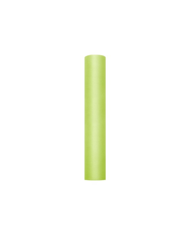 Tulle Plain, light green, 0.3 x 9m