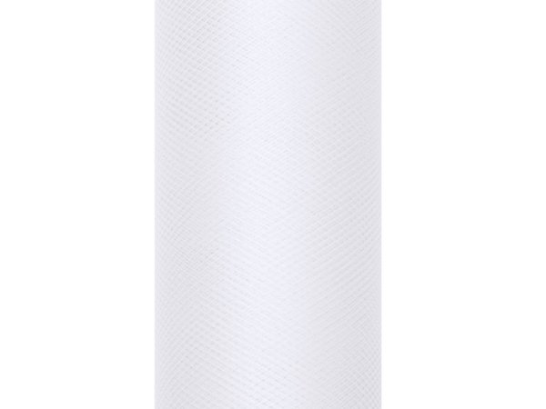 Tulle Plain, white, 0.5 x 9m (1 pc. / 9 lm)