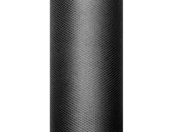 Tulle Plain, black, 0.5 x 9m
