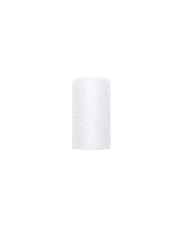 Tulle Plain, white, 0.08 x 20m