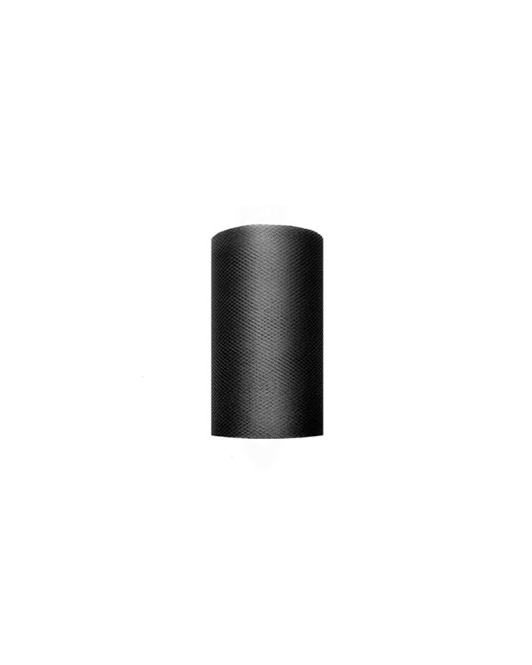 Tulle Plain, black, 0.08 x 20m