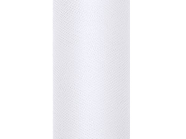 Tulle Plain, white, 0.8 x 9m