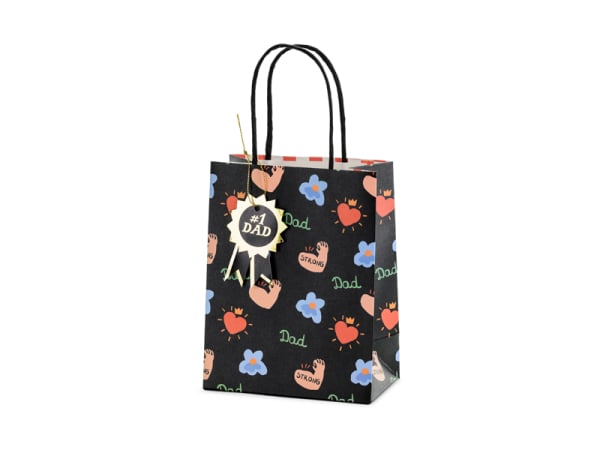 Gift bag #1 Dad, mix, 8x14x18 cm
