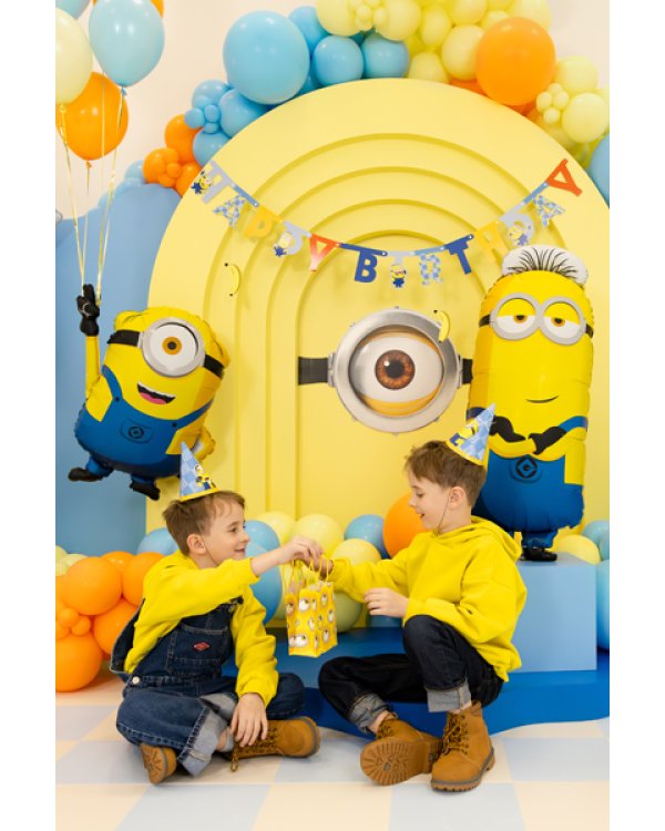 GIft bags Minions, 12x15.5x6 cm, yellow (1 pkt / 6 pc.)