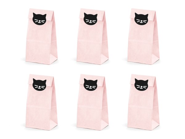 Treat bags Cat, 8x18x6cm (1 pkt / 6 pc.)