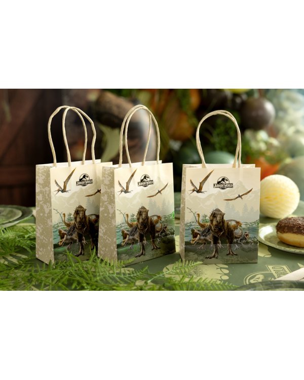 Paper gift bags Jurassic World, 12x15.5x6 cm, mix (1 pkt / 6 pc.)