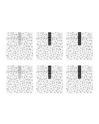 Treat bags Black&White (1 pkt / 6 pc.)
