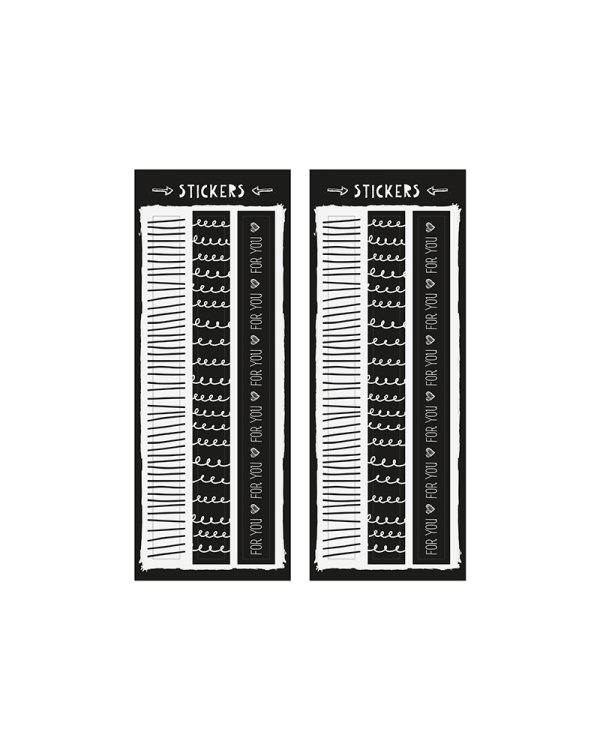 Treat bags Black&White (1 pkt / 6 pc.)