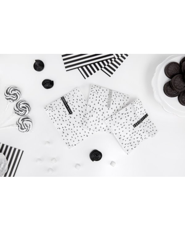 Treat bags Black&White (1 pkt / 6 pc.)