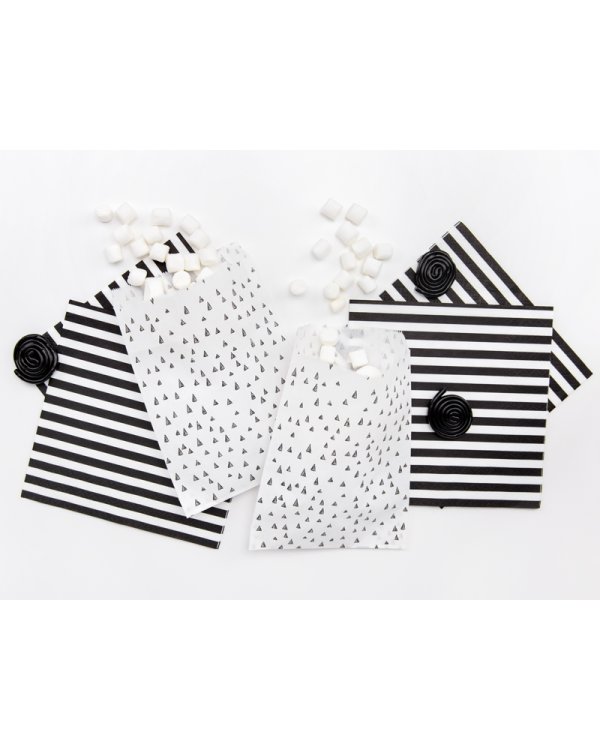 Treat bags Black&White (1 pkt / 6 pc.)