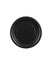 Paper Plates, black, 23 cm (1 pkt / 6 pc.)