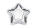 Paper Plates Star, silver, 18cm (1 pkt / 6 pc.)
